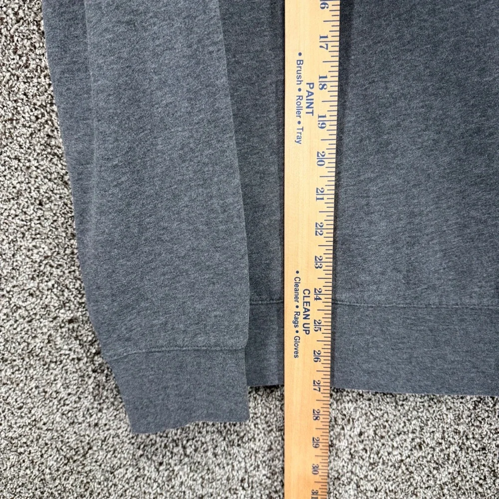 Polo Ralph Lauren Hoodie Mens M Gray Fleece Lined Ski Bear Sweatshirt Pockets